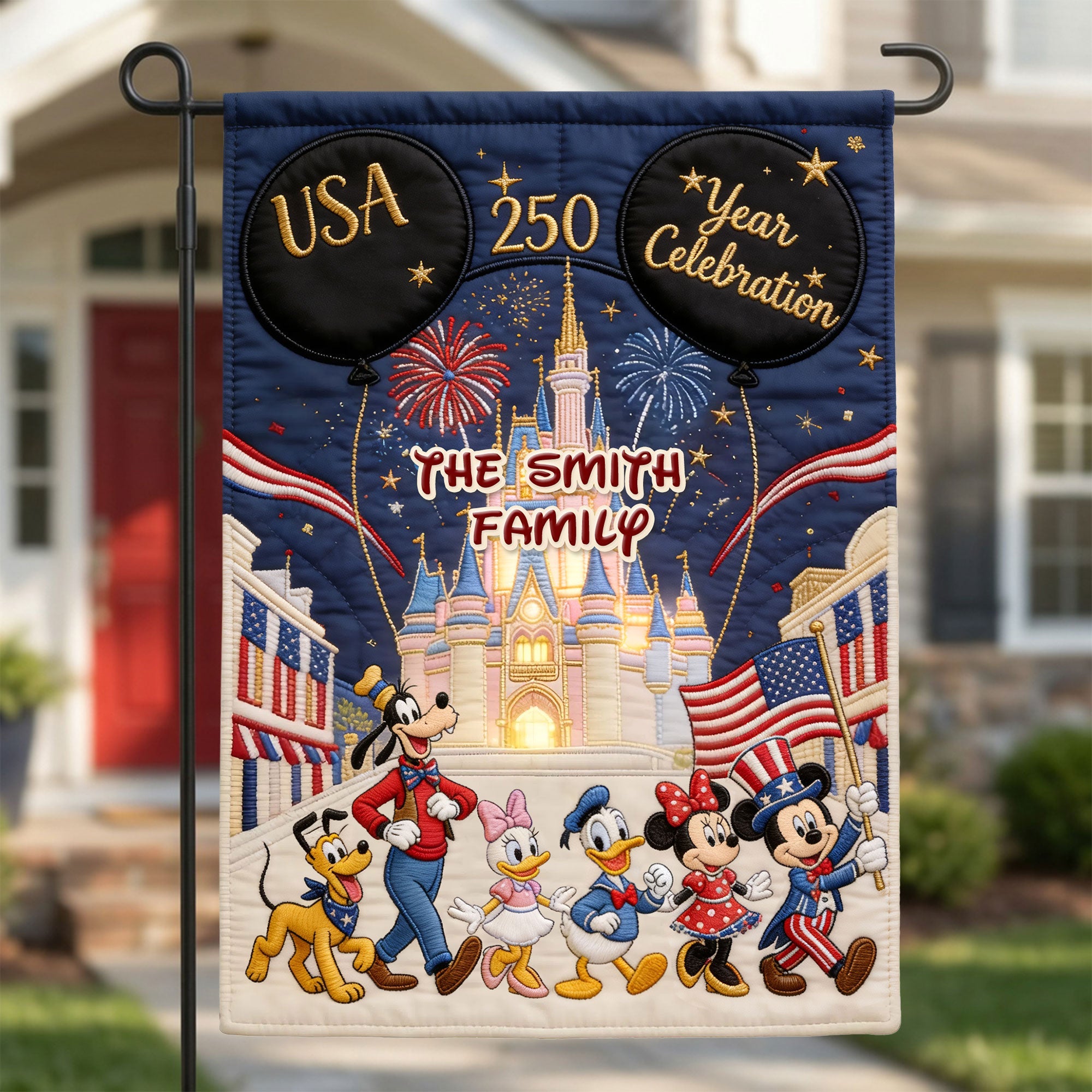 Celebrate 250 Years of Freedom with Custom Family Garden Flag - A Patriotic Tribute for Every Celebration! Garden Flag PopCulturePrints