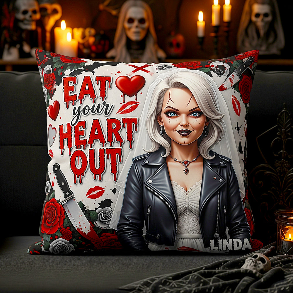 Never Sleep Again - Personalized Halloween Villain Square Pillow for Fans Pillow PopCulturePrints