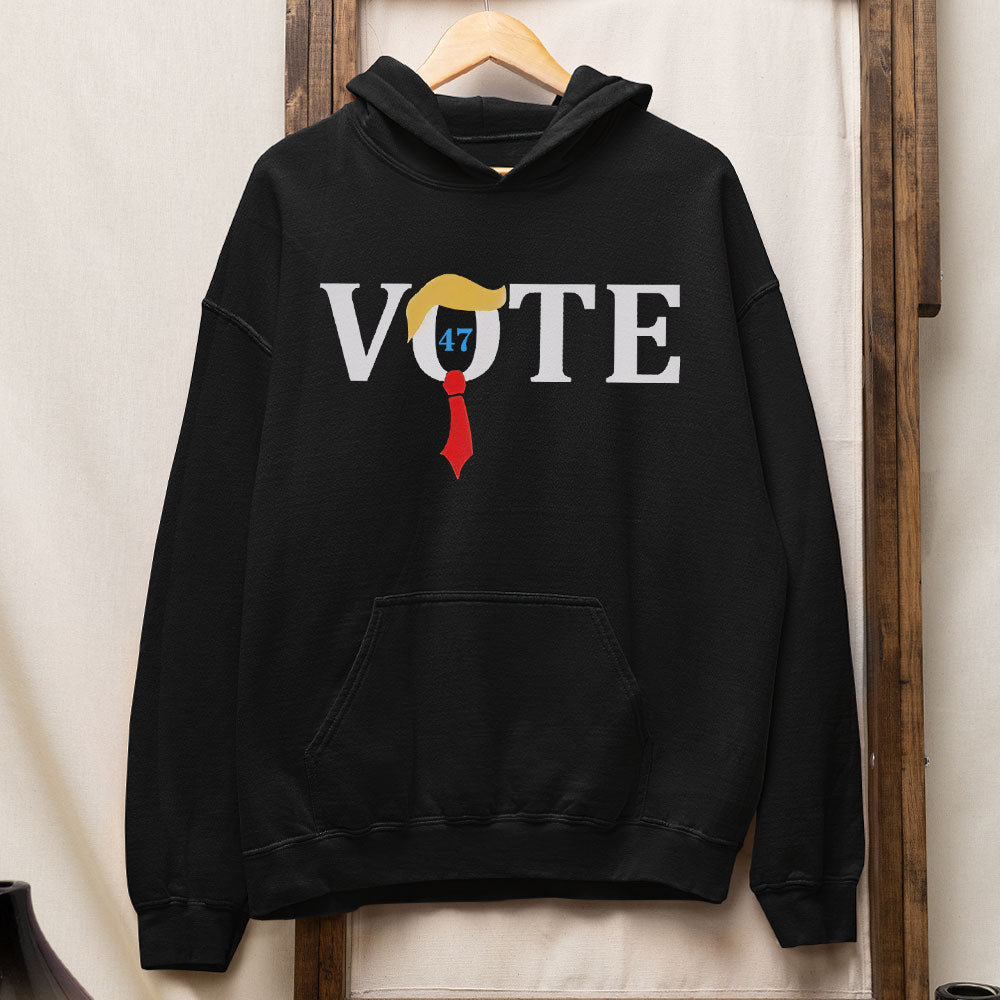 Vote 47 Graphic Sweatshirt - Funny Political Design