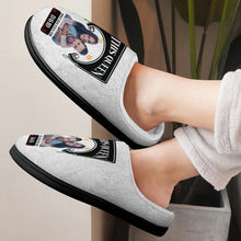 Load image into Gallery viewer, Personalized 'This Queen Only Has Eyes For' Home Slippers for Couples Shoes PopCulturePrints

