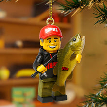 Load image into Gallery viewer, “Hooked on Memories” - Personalized Fishing Custom Photo Acrylic Ornament - Perfect Gift for Fishing Lovers Ornament PopCulturePrints
