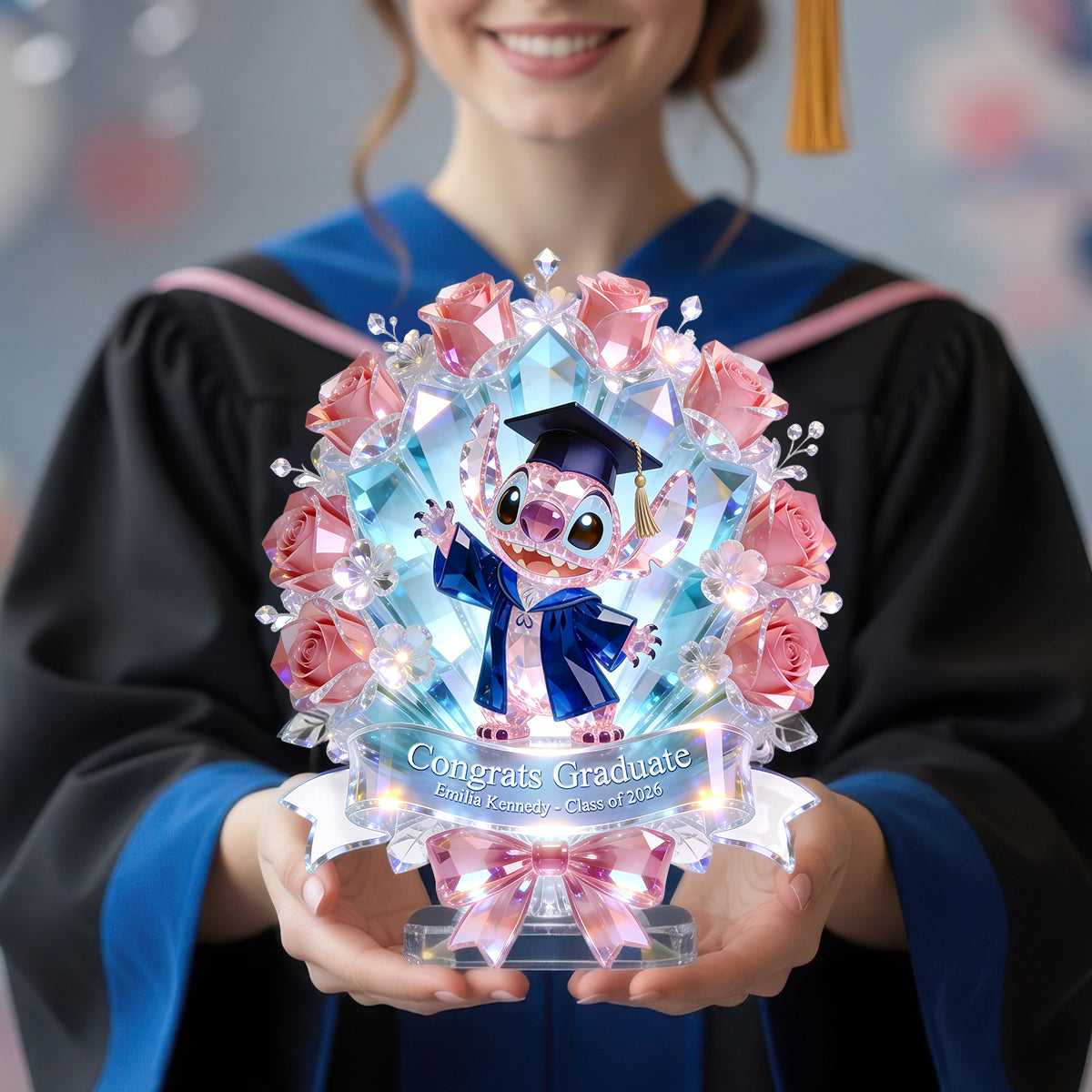 Congrats Graduate! Celebrate Your Achievement - Personalized Acrylic Plaque for Graduates Shaped Plaques PopCulturePrints