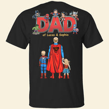 Load image into Gallery viewer, “The Best Superhero Ever” - Heroic Dad Shirt - Personalized Gift for Dads, Grandpas, and Father Figures Shirts PopCulturePrints

