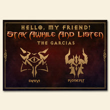 Load image into Gallery viewer, Customizable Fantasy Welcome Doormat - Gaming Theme Doormat PopCulturePrints
