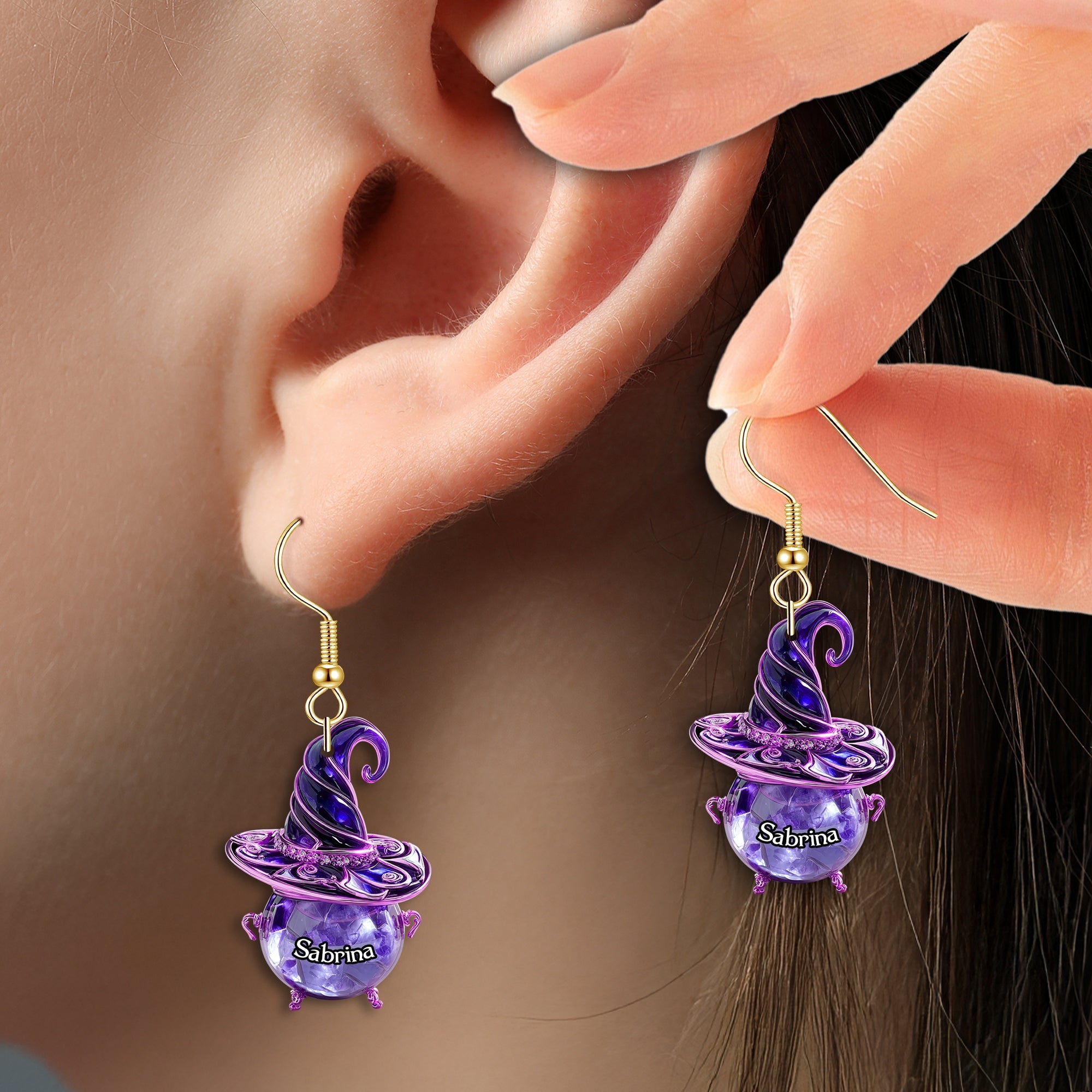 Enchanting Customizable Charmist Acrylic Earrings - Perfect Gift for Fantasy Lovers Earrings PopCulturePrints