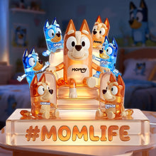 Load image into Gallery viewer, "Celebrate Mom with Love!" - Personalized Mom Life Acrylic Light Box - Custom Gifts for Moms, Grandmas &amp; More
