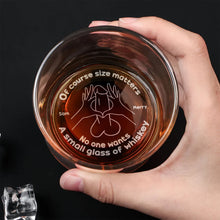 Load image into Gallery viewer, Personalized Engraved Whiskey Glass for Couples - Fun &amp; Unique Gift Whiskey Glass PopCulturePrints
