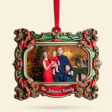 Load image into Gallery viewer, Personalized Family Christmas Photo Ornament
