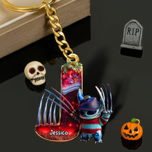 Load image into Gallery viewer, “Add a Touch of Spooky Fun!” - Cute Monster Letter Keychain - Custom Halloween Gift for Horror Lovers Keychains PopCulturePrints
