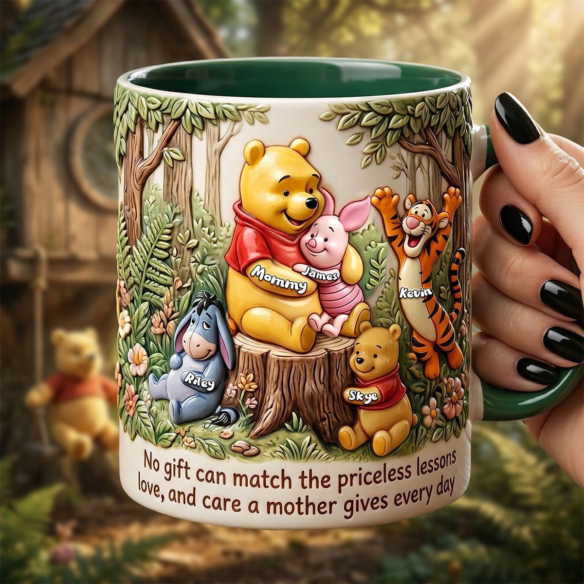 No Gift Can Match the Priceless Lessons - Personalized Cute Coffee Accent Mug for Mom and Grandma Coffee Mug PopCulturePrints