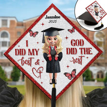 Load image into Gallery viewer, I Did My Best - Personalized Graduation Cap Topper for the Ultimate Graduate Graduation Cap Topper PopCulturePrints
