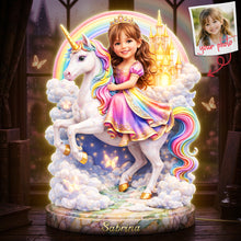 Load image into Gallery viewer, Embrace the Magic – Little Princess Acrylic Light Box - Custom Photo Gift for Kids Light Box PopCulturePrints
