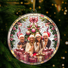 Load image into Gallery viewer, Personalized Christmas Ornament for Friends - Custom Photo Keepsake Ornament PopCulturePrints
