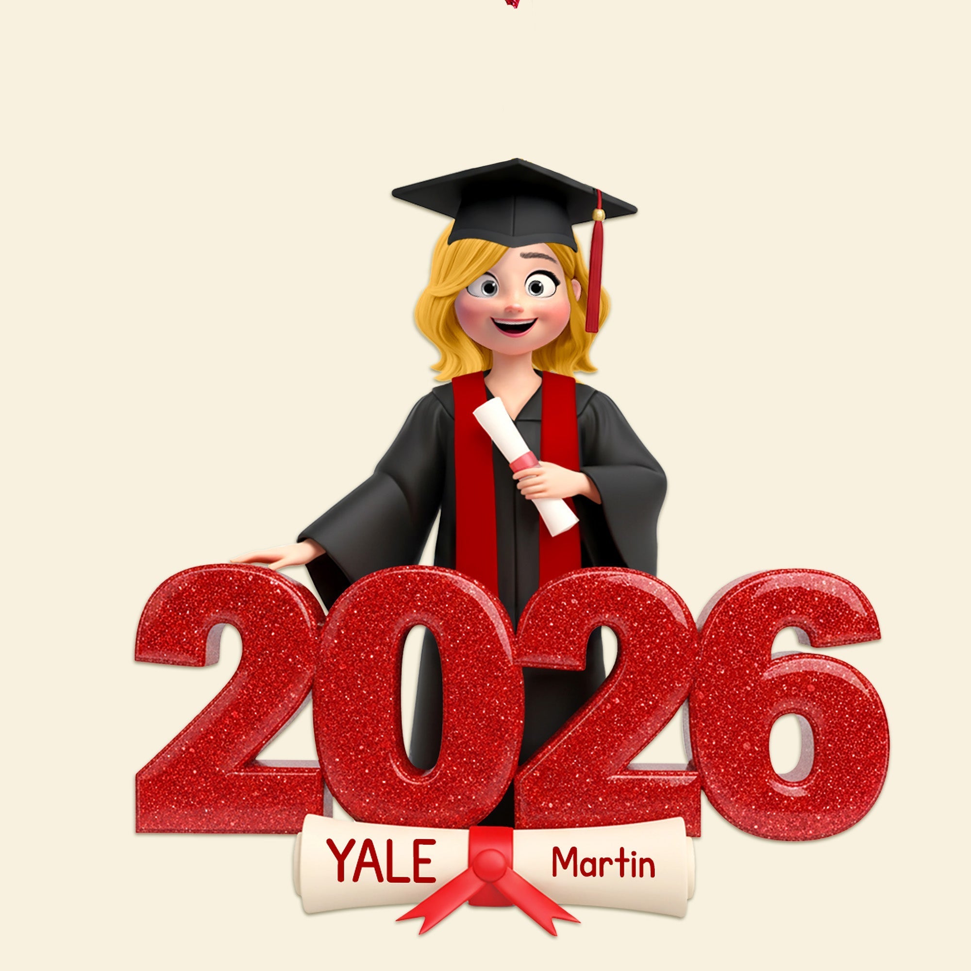 Celebrate Their Achievement: 2026 Grad Acrylic Light Box - Personalized Gift for Graduates Light Box PopCulturePrints