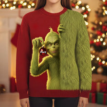 Load image into Gallery viewer, &quot;Unleash Your Inner Grinch!&quot; - Personalized Green Monster Ugly Sweater - Unique Christmas Gift for Everyone AOP Products PopCulturePrints
