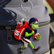 Load image into Gallery viewer, “Steal the Game with Style!” - Football Thief Keychain - Personalized Gift for Football Lovers Keychains PopCulturePrints
