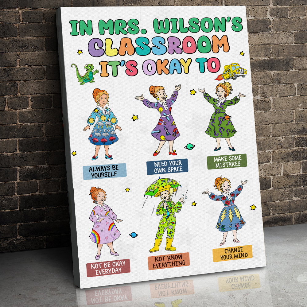 Personalized Teacher Poster: Classroom Positive Affirmations Poster & Canvas PopCulturePrints