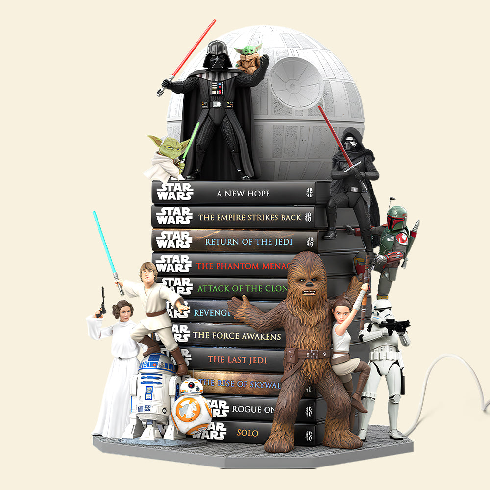 "May the Force Be With You" - Epic Space Saga Personalized Acrylic Light Box - Custom Gift for Star Wars Fans and Collectors Light Box PopCulturePrints