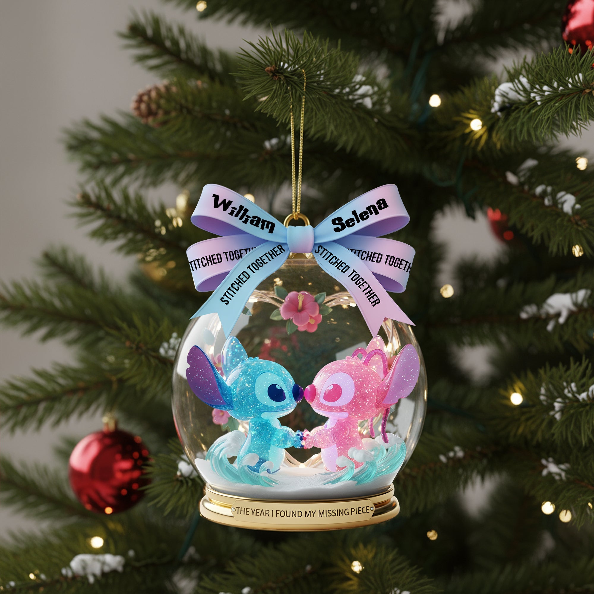 Special Love From Grandkids Ornament - A Personalized Gift for Grandma Ornament PopCulturePrints