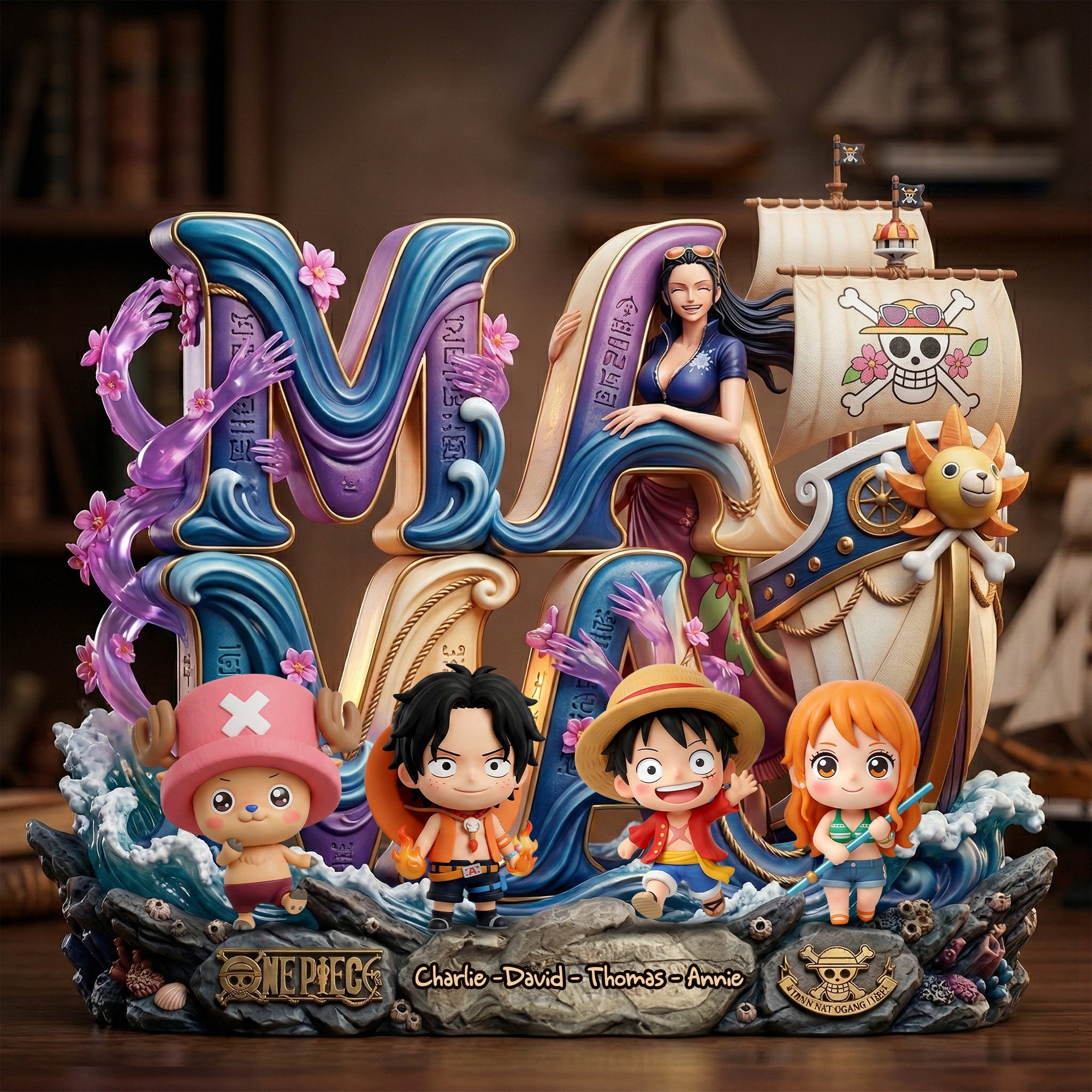 “Adventure Awaits with Every Memory” - Personalized Acrylic Plaque for Mom - A Unique Gift for Moms and Grandmas Shaped Plaques PopCulturePrints