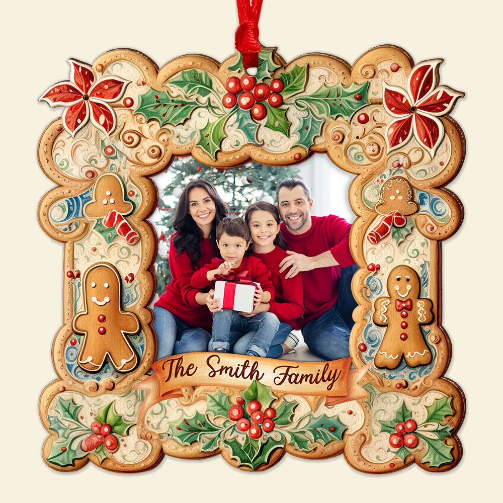 Personalized Family Christmas Ornament - Custom Photo Gift