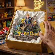 Load image into Gallery viewer, Adventure Awaits with Your Personal PokeDad - Custom Acrylic Plaque for Father's Day Shaped Plaques PopCulturePrints
