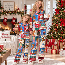 Load image into Gallery viewer, "Celebrate the Joyous Season with Personalization!" - Cozy Christmas Button Up Pajama Set - Custom Gift for Family and Friends
