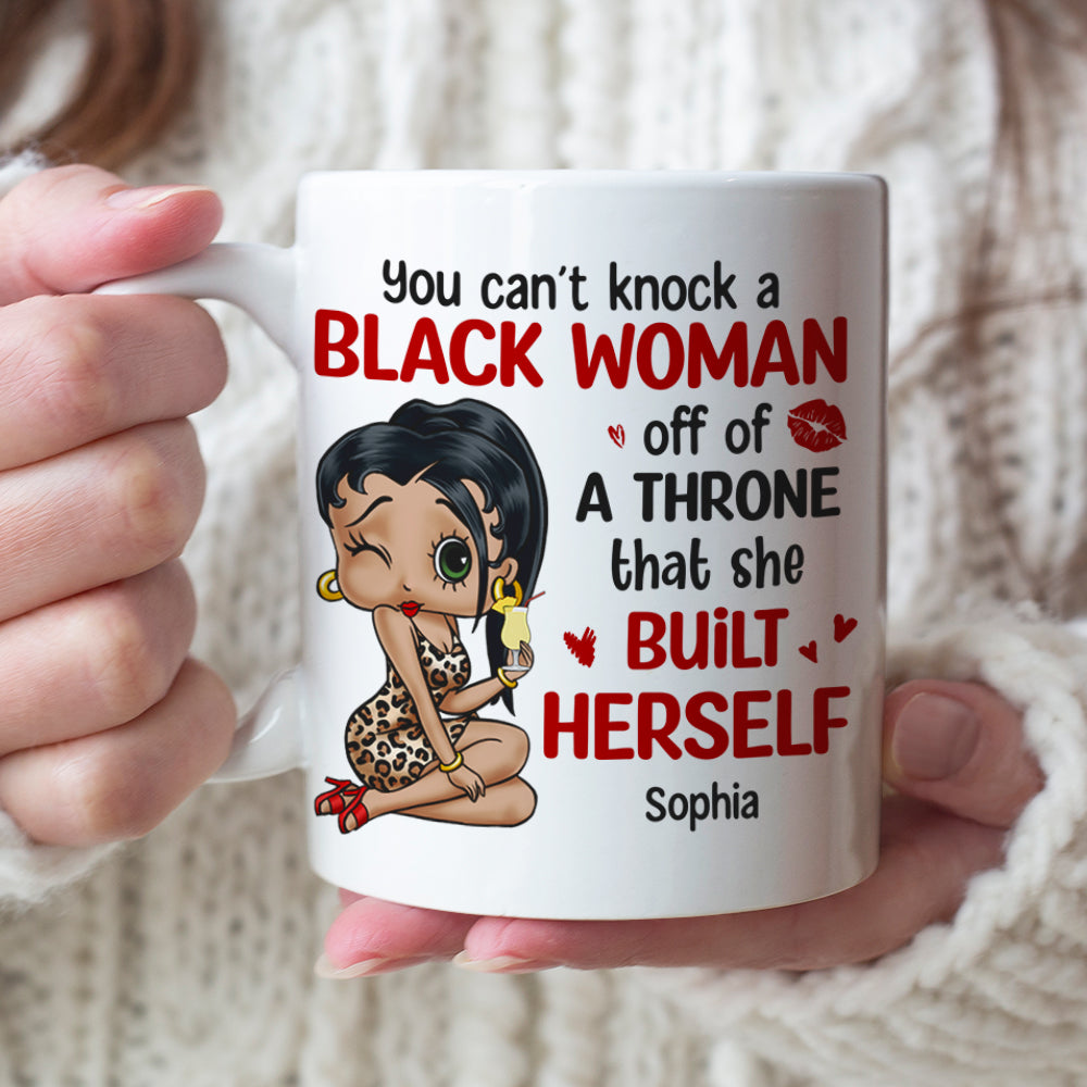 Empowered Black Woman Personalized Coffee Mug Coffee Mug PopCulturePrints