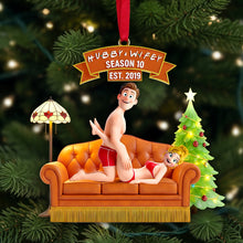 Load image into Gallery viewer, Love &amp; Laughter: Flirty Couple Acrylic Ornament - Personalized Gift for Couples Ornament PopCulturePrints
