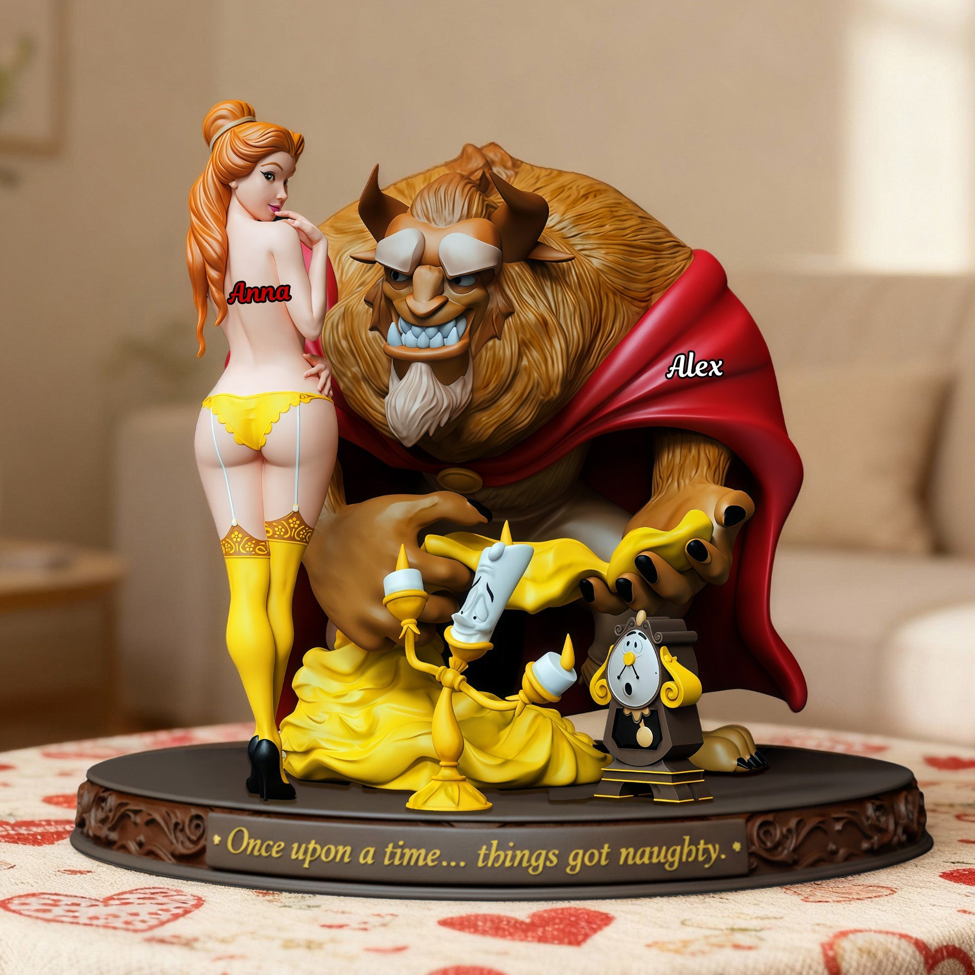 “Once upon a time… things got naughty” - Funny Fairy Tales Acrylic Plaque - Personalized Gift for Couples, Friends, and Fairy Tale Lovers Shaped Plaques PopCulturePrints