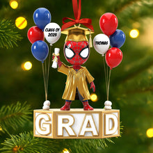 Load image into Gallery viewer, Celebrate Your Achievement! Personalized Graduation Christmas Ornament - Perfect Gift for Graduates, Friends &amp; Family Ornament PopCulturePrints
