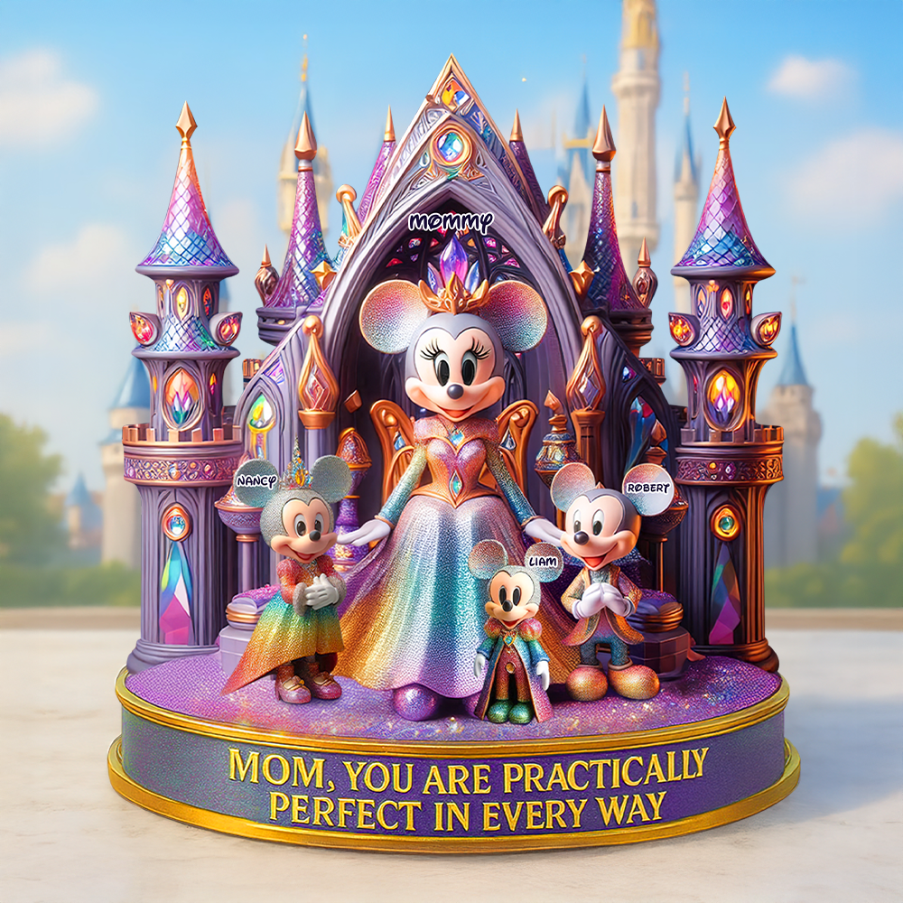"Mom, You Are Practically Perfect In Every Way" - Personalized Acrylic Plaque Gift for Mom, Grandma, and Special Loved Ones Shaped Plaques PopCulturePrints