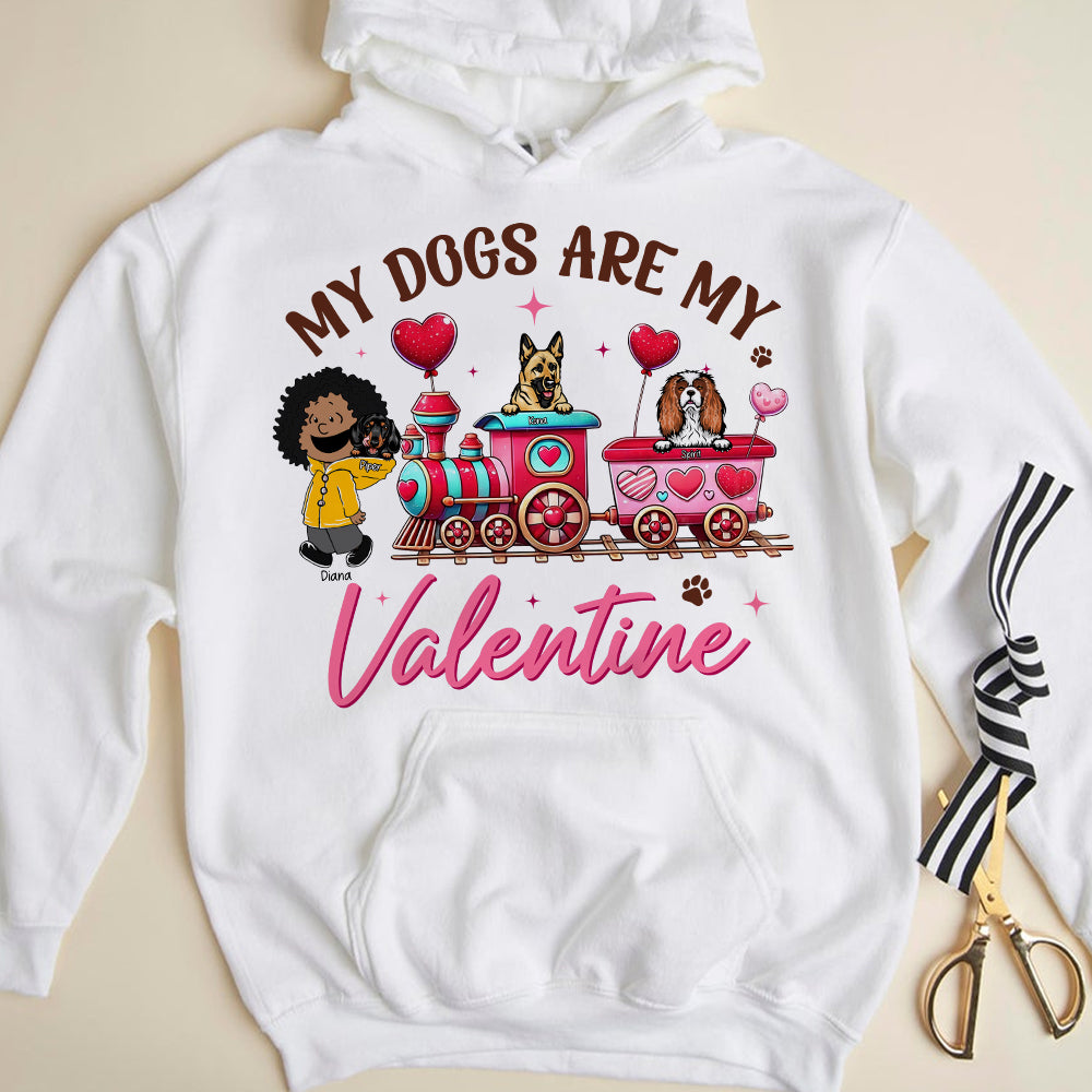 Personalized My Dogs Are My Valentine Shirt for Dog Lovers Shirts PopCulturePrints