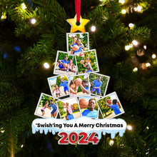 Load image into Gallery viewer, Personalized Basketball Photo Christmas Tree Ornament - Custom Gift for Players Ornament PopCulturePrints
