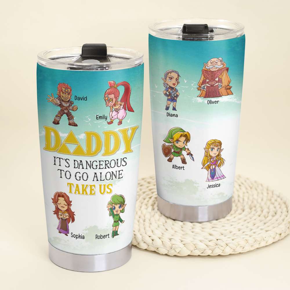 Personalized Daddy Take Us Adventure Tumbler - 20oz