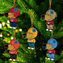 Load image into Gallery viewer, Custom American Football Fan Acrylic Ornament Ornament PopCulturePrints
