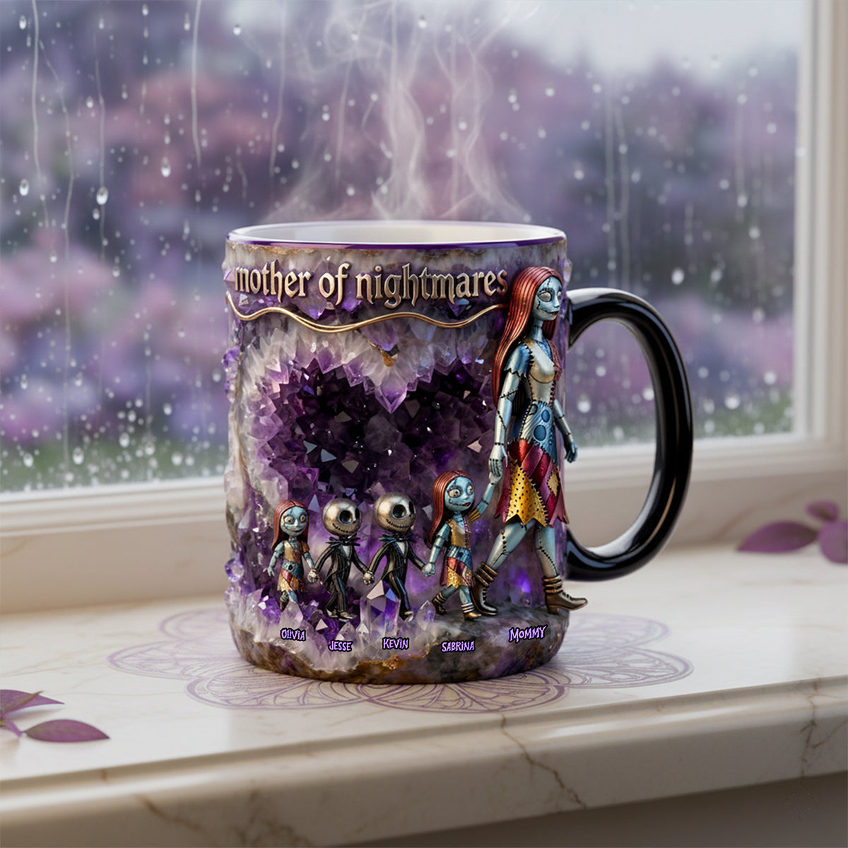 “Embrace the Night with Magic!” - Mother Of Midnight Magic Ceramic Coffee Mug - Personalized Gift for Mom, Grandma, and More Coffee Mug PopCulturePrints