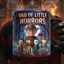Load image into Gallery viewer, “Celebrate the Horrors of Fatherhood!” - Dad Of Little Horrors Magic Mug - Personalized Gift for Dads and Grandpas Coffee Mug PopCulturePrints
