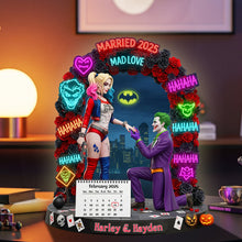 Load image into Gallery viewer, “An Eternal Love Story” - Dark Love Proposal Couple Acrylic Plaque - Personalized Gift for Couples Shaped Plaques PopCulturePrints
