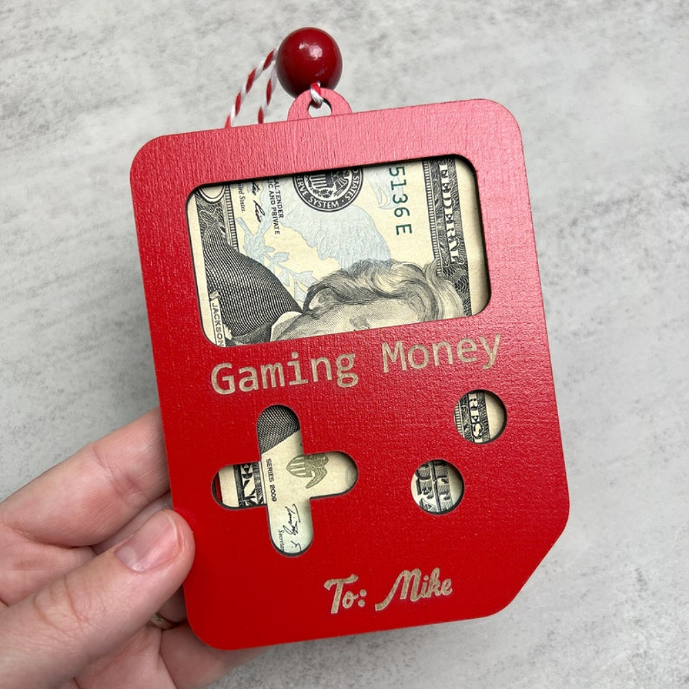 Customized Christmas Money Holder Ornament for Game Enthusiasts