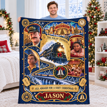 Load image into Gallery viewer, All Aboard The Merry Express To The Christmas Wonderland Blanket - Personalized Christmas Gifts 02haqn091026 Blanket PopCulturePrints
