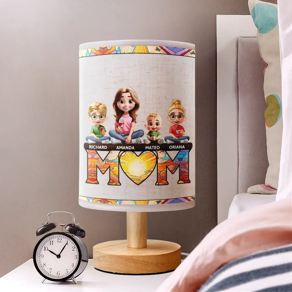We Love You Mom - Personalized Fabric Lamp for Mother's Day Fabric Lamp PopCulturePrints