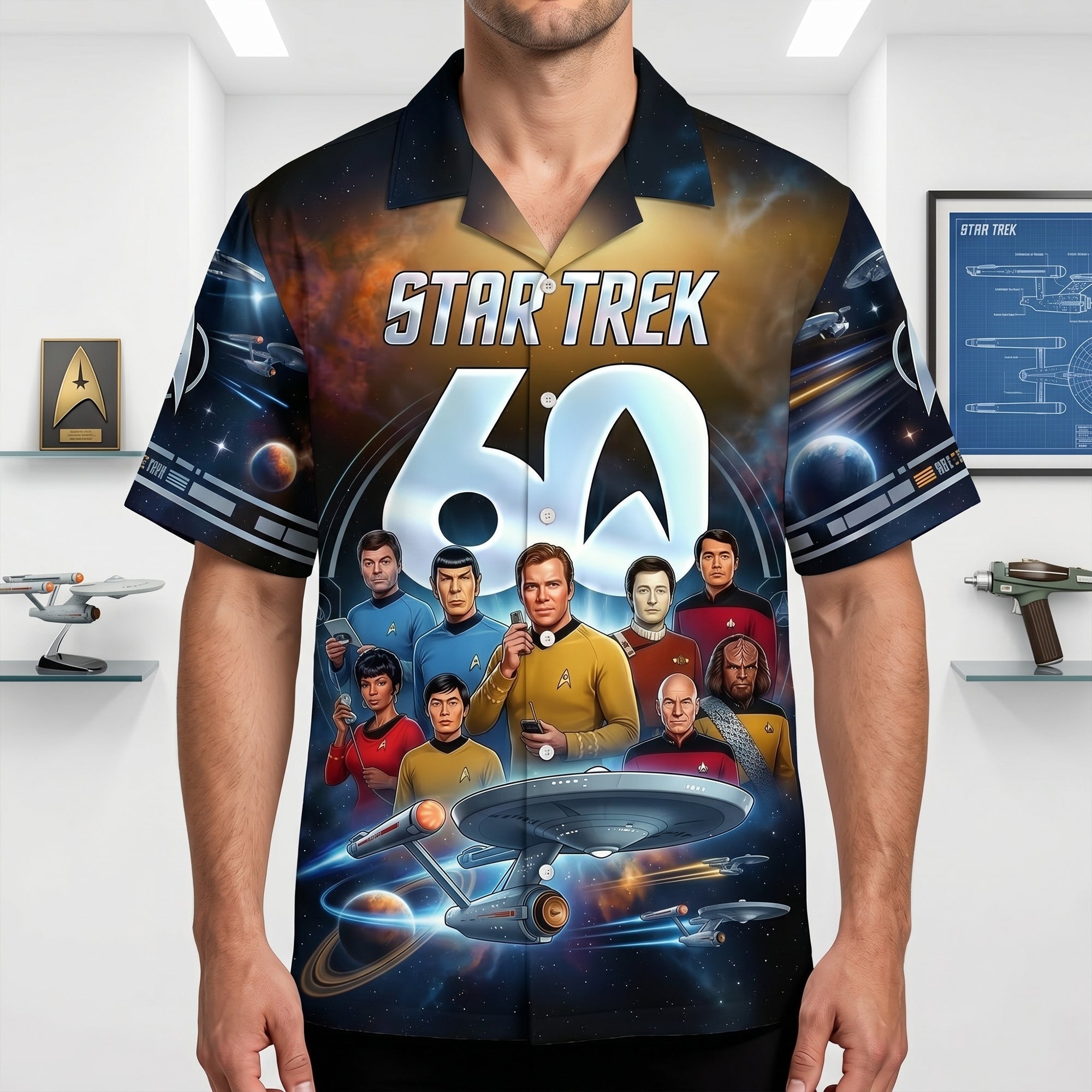 “Celebrate 60 Years of Adventure!” - Personalized Hawaiian Shirt - Gift for Movie Lovers