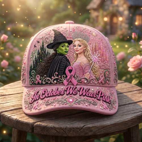 In October We Wear Pink - Customizable Pink Spell Strength Classic Cap Caps PopCulturePrints