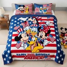 Load image into Gallery viewer, Celebrate Freedom: Proud American - Customizable Quilt Bedding Set Bedding Set PopCulturePrints

