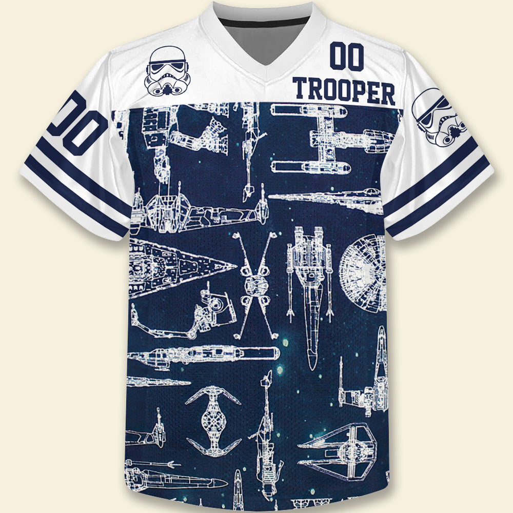 Custom Trooper Themed Navy Starship Jersey