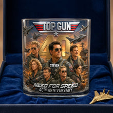 Load image into Gallery viewer, 40 Years of Sky Legends - Personalized Round Glass Gift Glass PopCulturePrints

