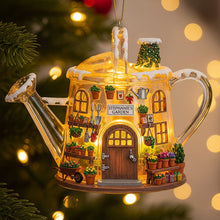 Load image into Gallery viewer, “Bringing Joy to Your Garden” - Cozy Garden House Acrylic Ornament, Personalized Custom Gift for Gardeners Ornament PopCulturePrints
