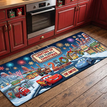 Load image into Gallery viewer, Personalized Patriotic Race Car Runner Rug - A Unique Christmas Gift for Family and Friends
