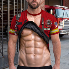 Load image into Gallery viewer, Firehouse Hero Shirt - Personalized Gifts For Firefighter 01OHTN160726 AOP Products PopCulturePrints
